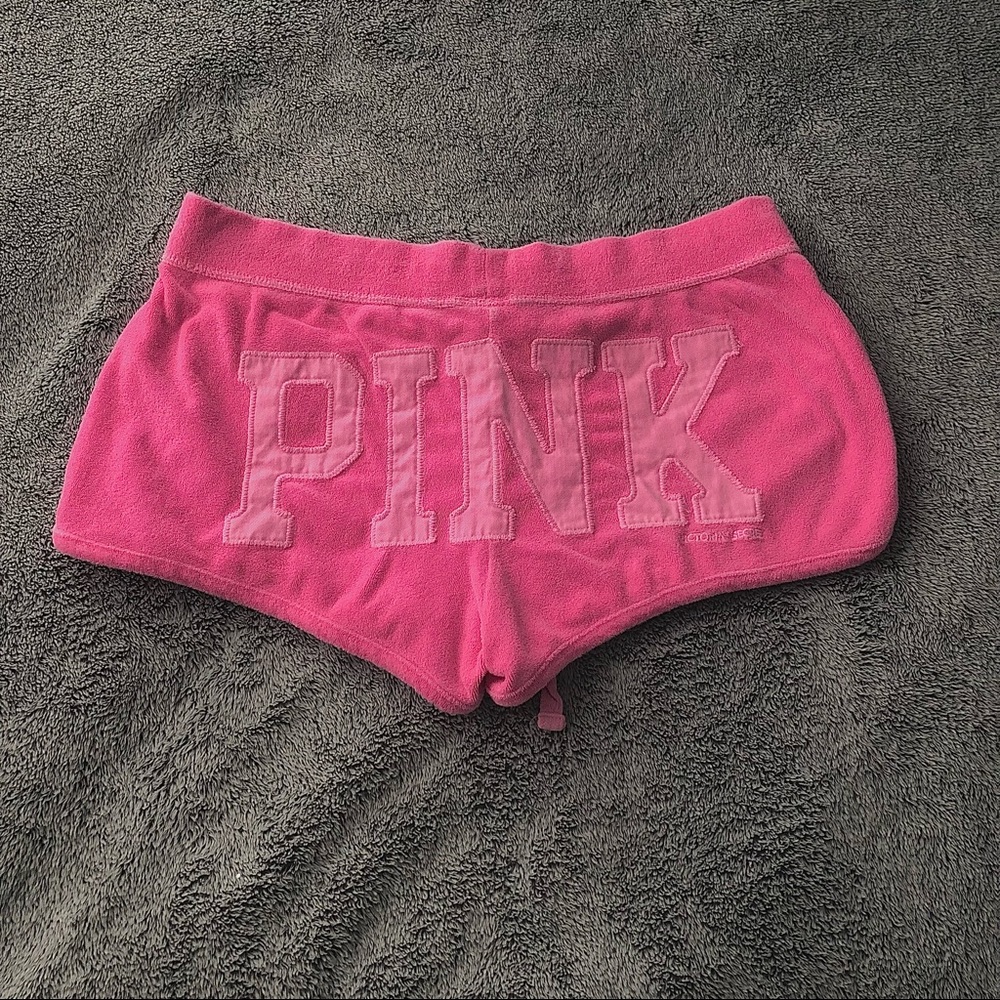 PINK Victoria’s Secret y2k bimbo terry cloth summer booty shorts